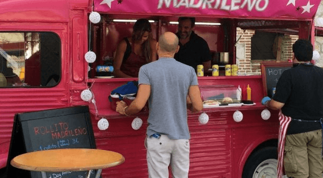 Imagen del Expo truck food de Nuevos ministerios en Madrid