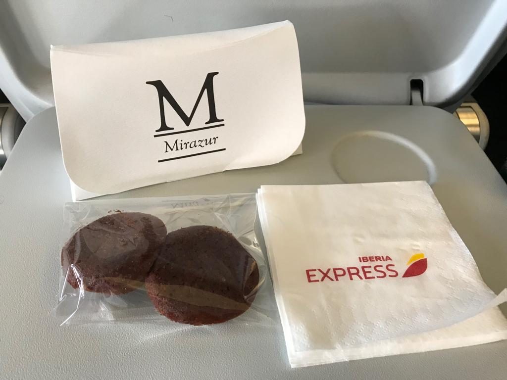 Detalle del obsequio pasajeros Iberia Express