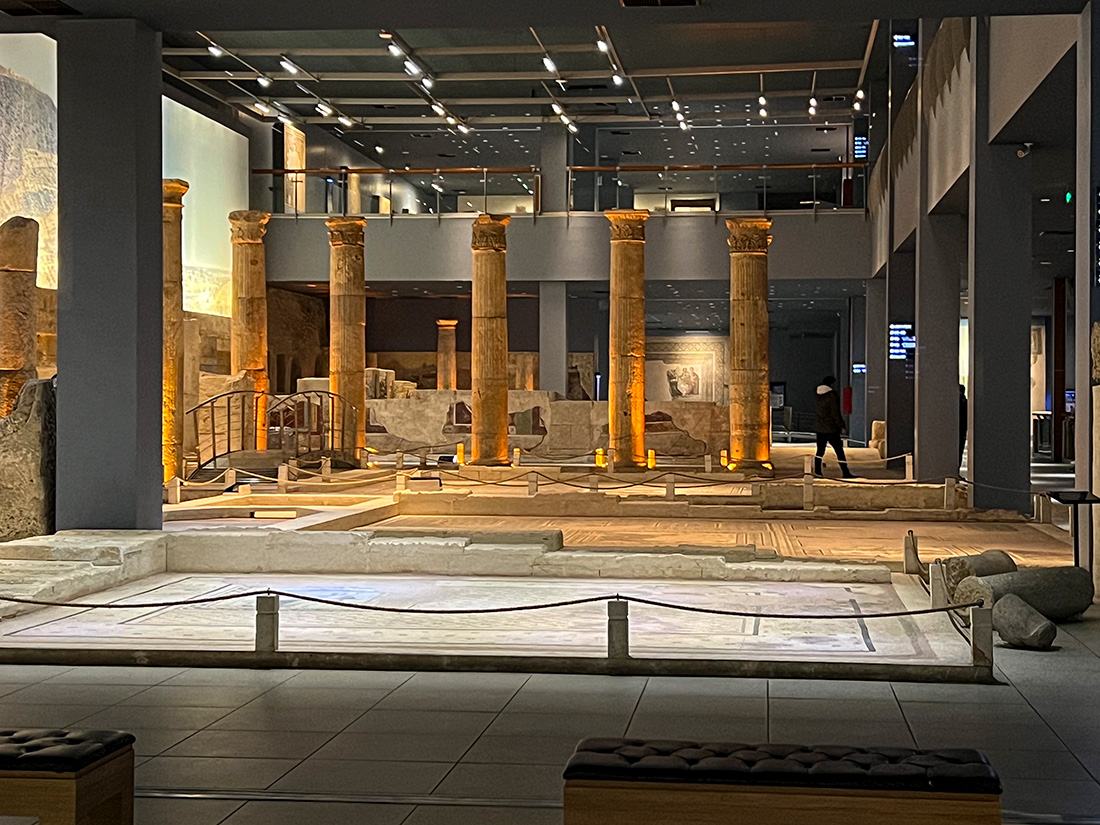 Interior del Museo arqueológico Zeugma en Gaziantep
