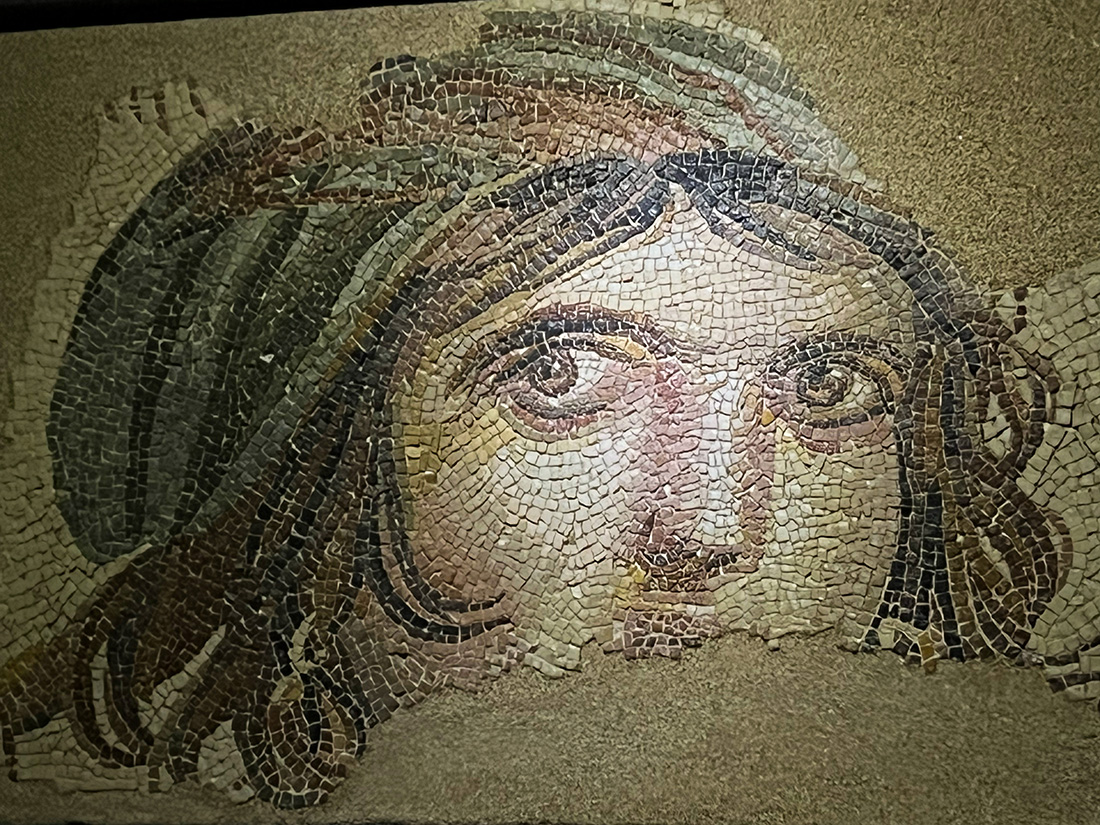 Mosaico Gypsy Girl también conocida como la Mona Lisa de los mosaicos