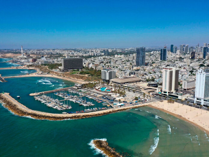 Vista aérea de Tel Avid en Israel