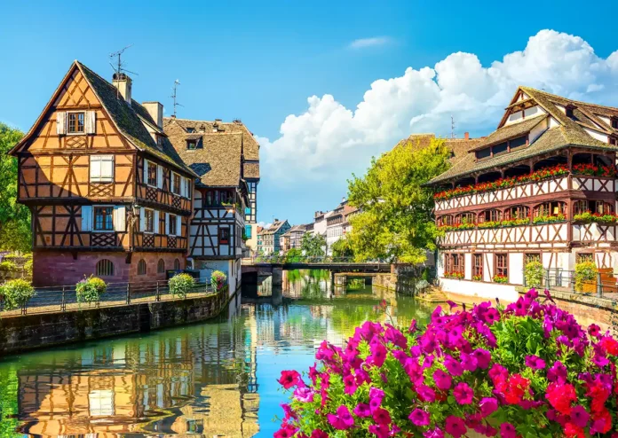Casas en los canales de Estrasburgo