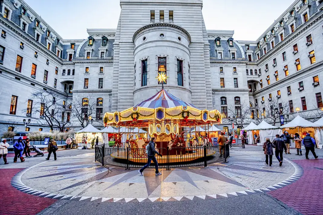 Christmas Village in Philadelphia. Photo courtesy of Christmas Village in Philadelphia