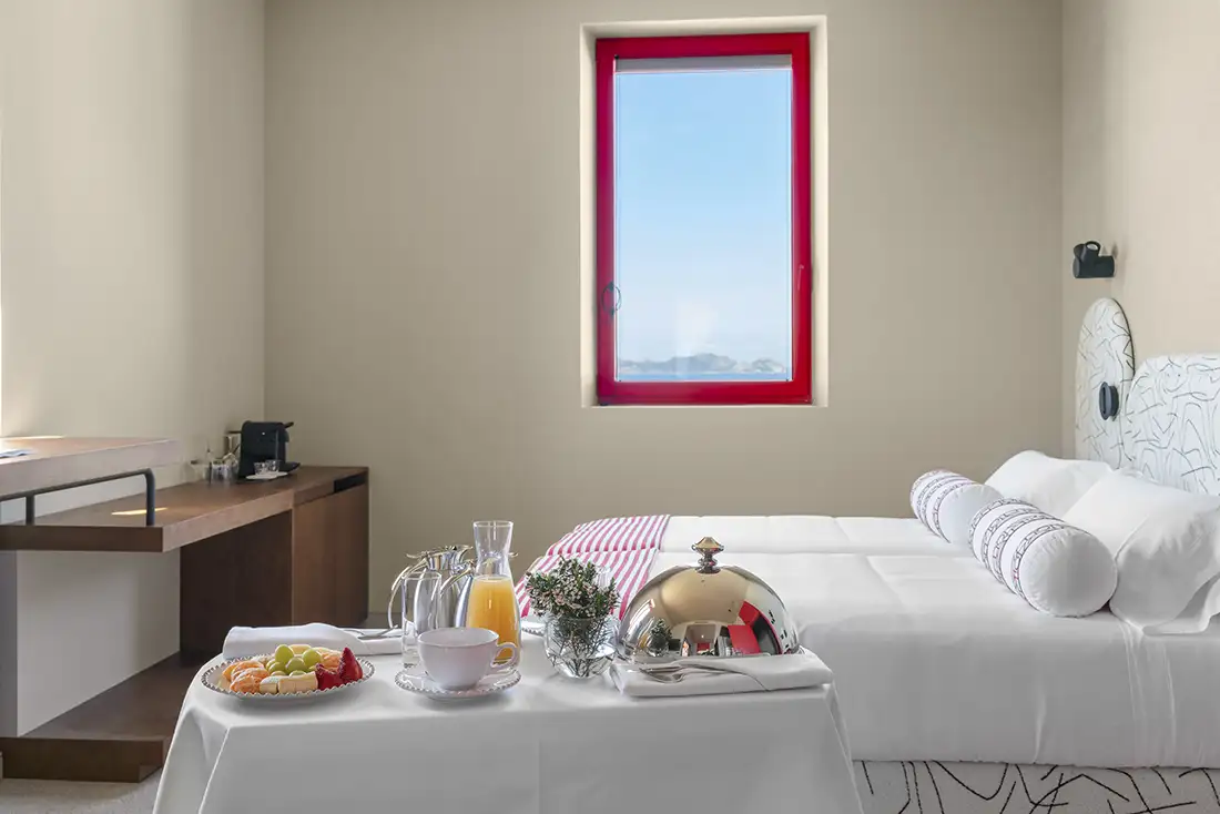 Escapada de Otoño al Hotel Faro Silleiro 2 Detalle de una de las habitaciones de Faro Silleiro