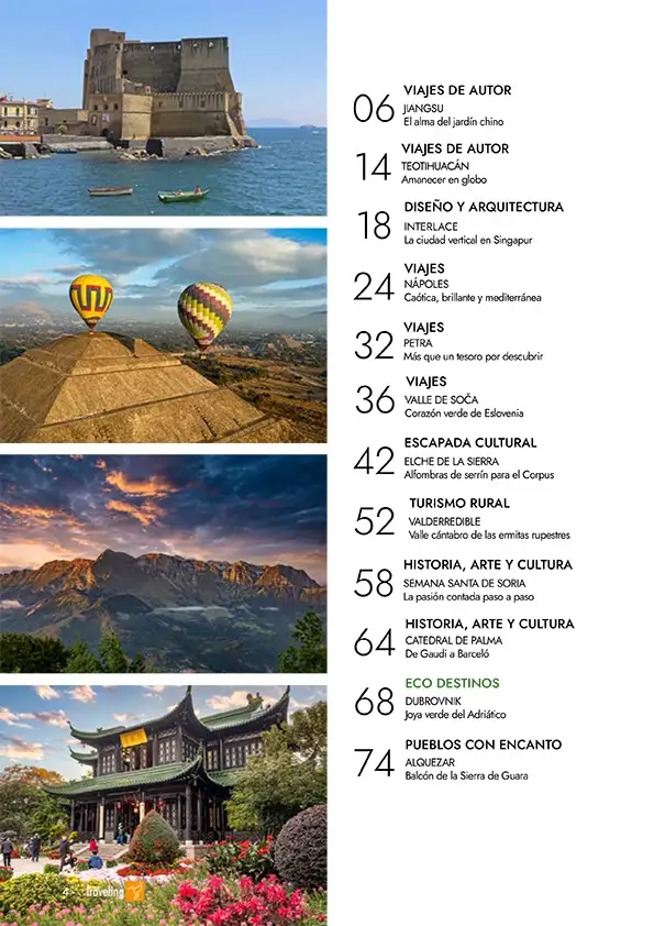 Revista Traveling 75 2 página 1 sumario traveling75