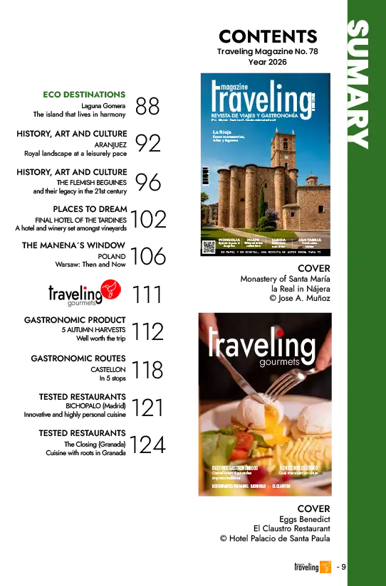 Revista Traveling 78 eng 3 Sumary page 2 Traveling 78